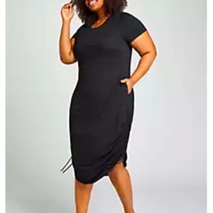 Lane Bryant Ruched Tiered Maxi Dress